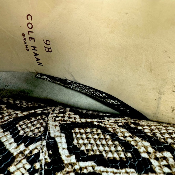 Cole Haan sling back mule- faux python print - Picture 4 of 6